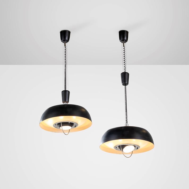 Oscar Torlasco : Due lampadari a contrappeso  - Auction Design - Cambi Casa d'Aste