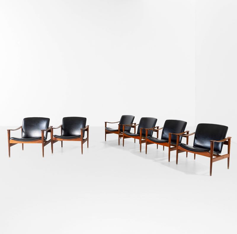 Fredrik A. Kayser : Sei poltrone  - Auction Design - Cambi Casa d'Aste