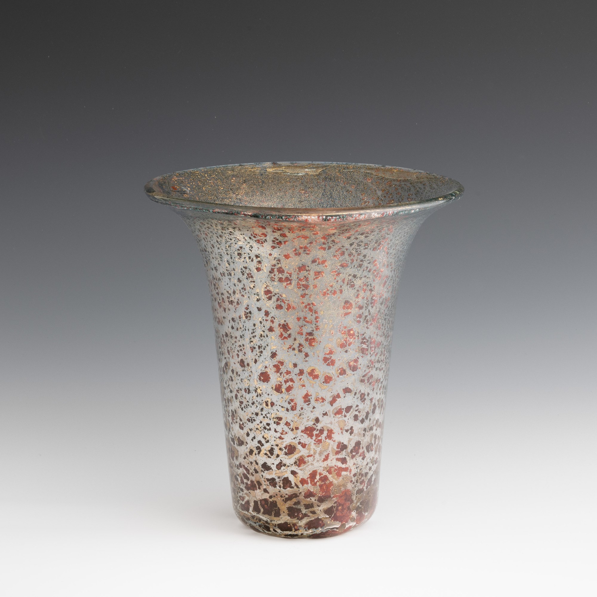 Ercole Barovier - Vaso a campana in vetro soffiato, Murano (circa 1980)