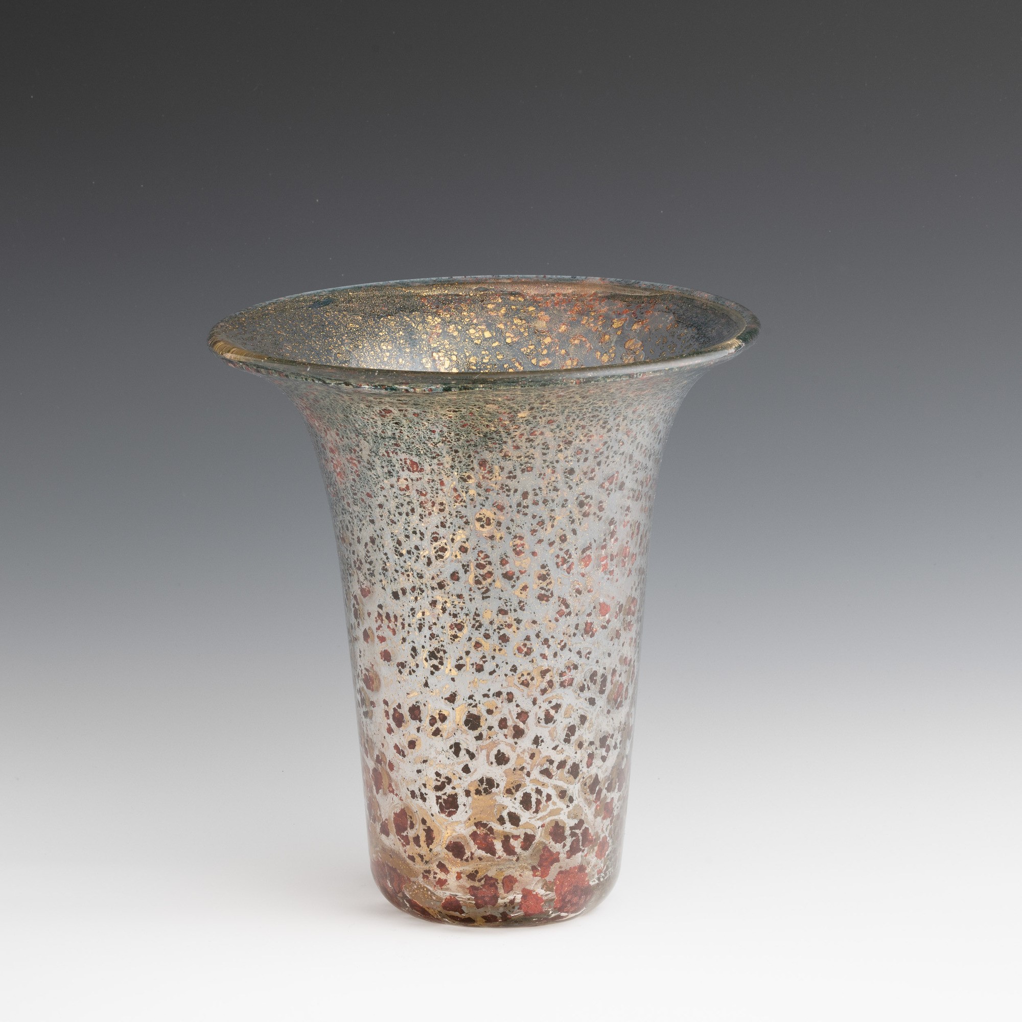 Ercole Barovier - Vaso a campana in vetro soffiato, Murano (circa 1980)