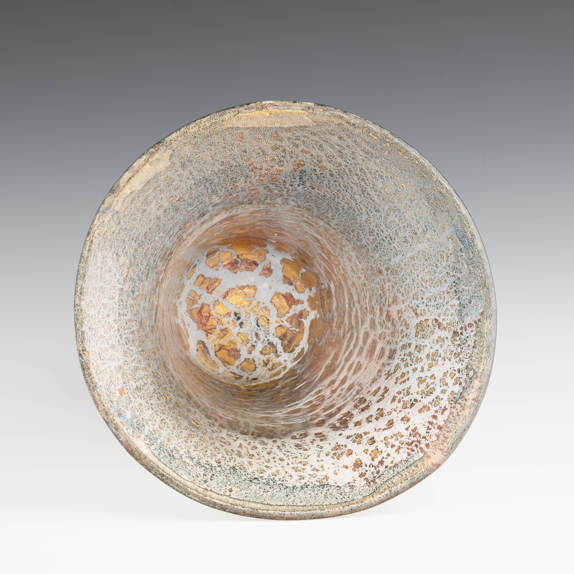Ercole Barovier - Vaso a campana in vetro soffiato, Murano (circa 1980)