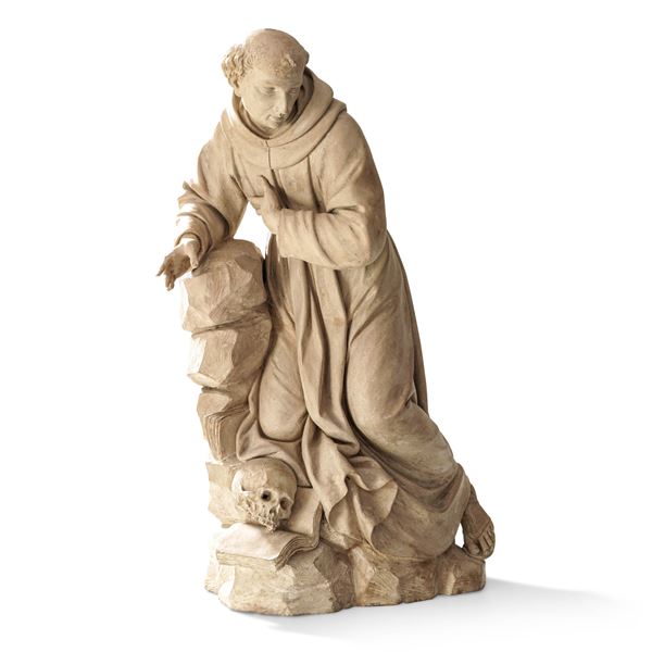 Arte barocca veneta del XVIII secolo La meditazione di Sant'Antonio da Padova