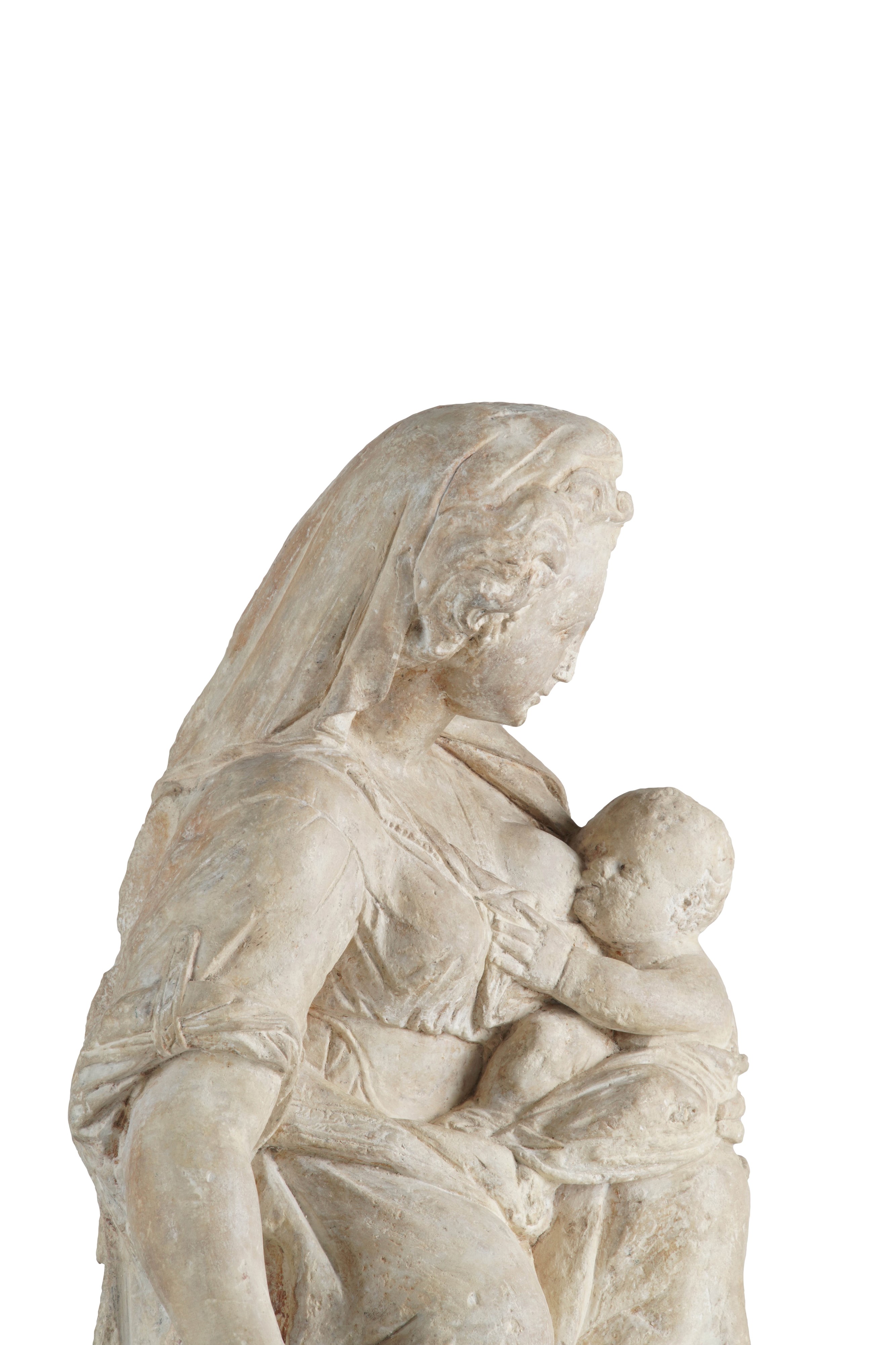 Arte Rinascimentale Francese, XV-XVI Secolo Madonna con Bambino