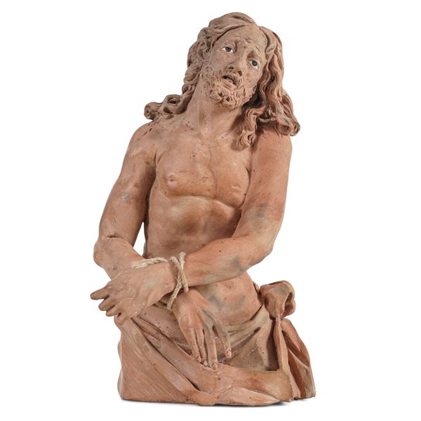 Ecce Homo. Terracotta e vetro. Plasticatore bolognese della seconda metà del XVIII secolo. Ambito di Gaetano Pignoni