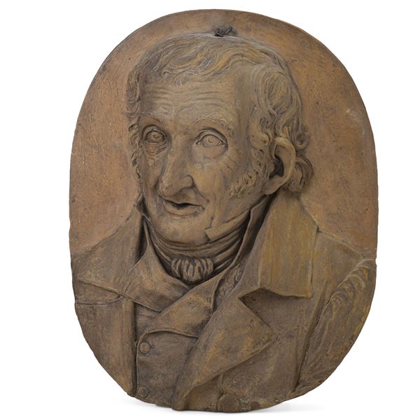 Plasticatore del XIX-XX secolo Busto di anziano