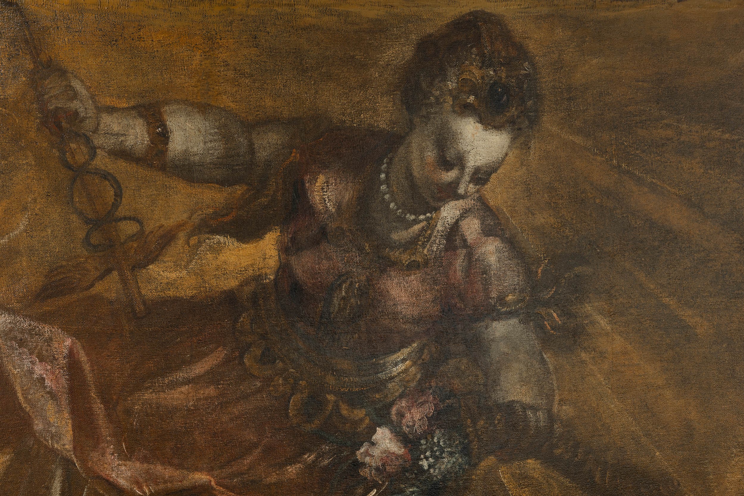 Jacopo Robusti Detto Tintoretto (1519 Venezia-1594 Venezia) e Aiuti la Virtù che Fustiga il Vizio