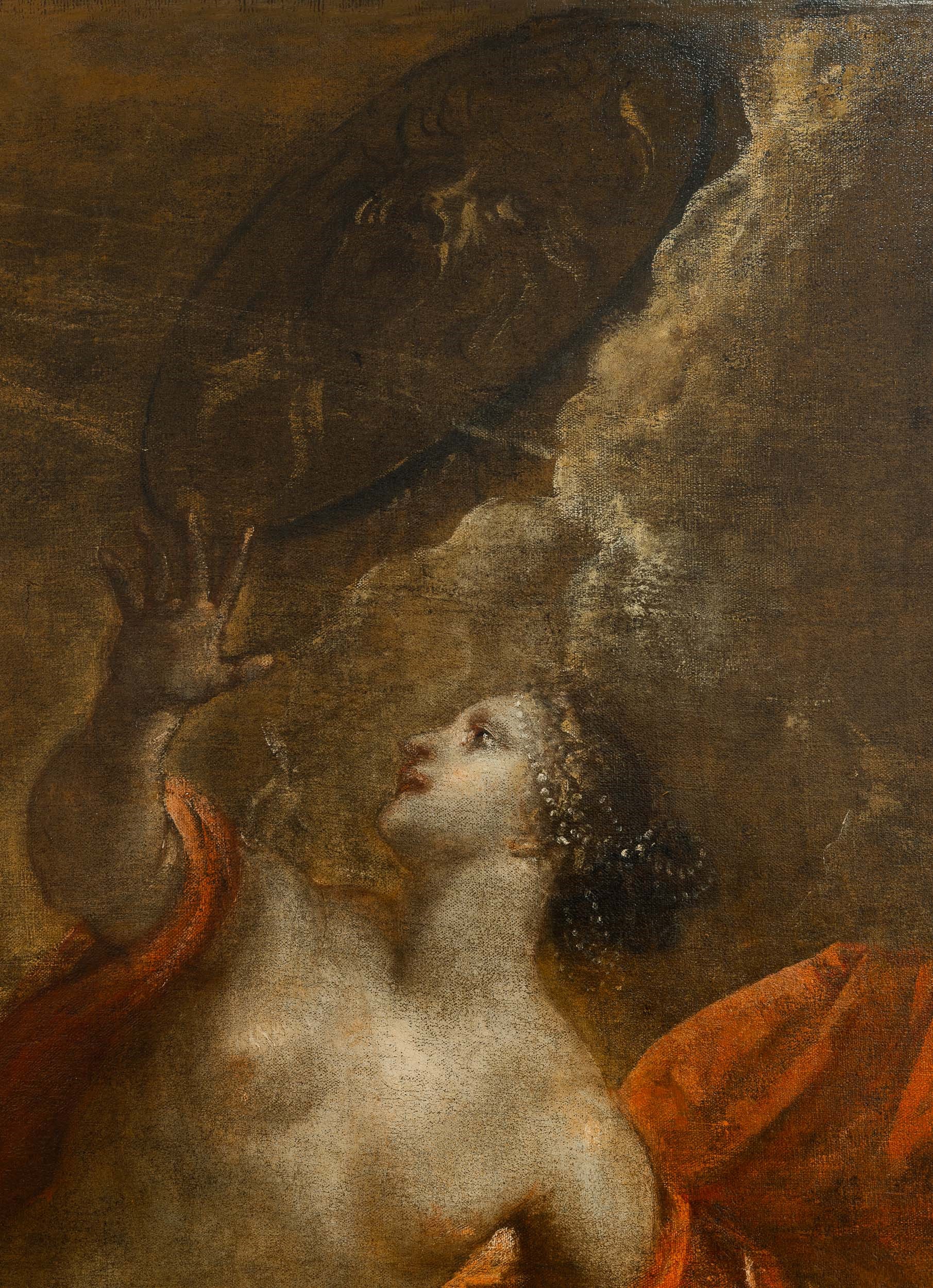 Jacopo Robusti Detto Tintoretto (1519 Venezia-1594 Venezia) e Aiuti la Virtù che Fustiga il Vizio