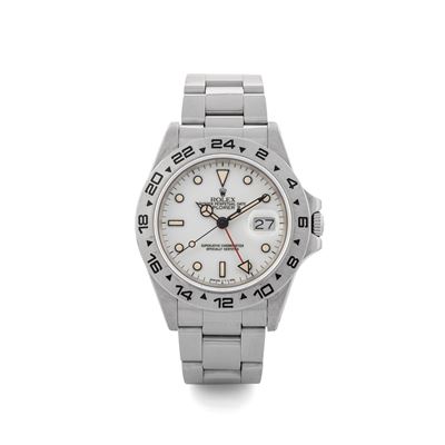 Explorer II Ref 16550 "chicchi di Mais" in Acciaio con Scatola e Garanzia Originali, Circa 1987