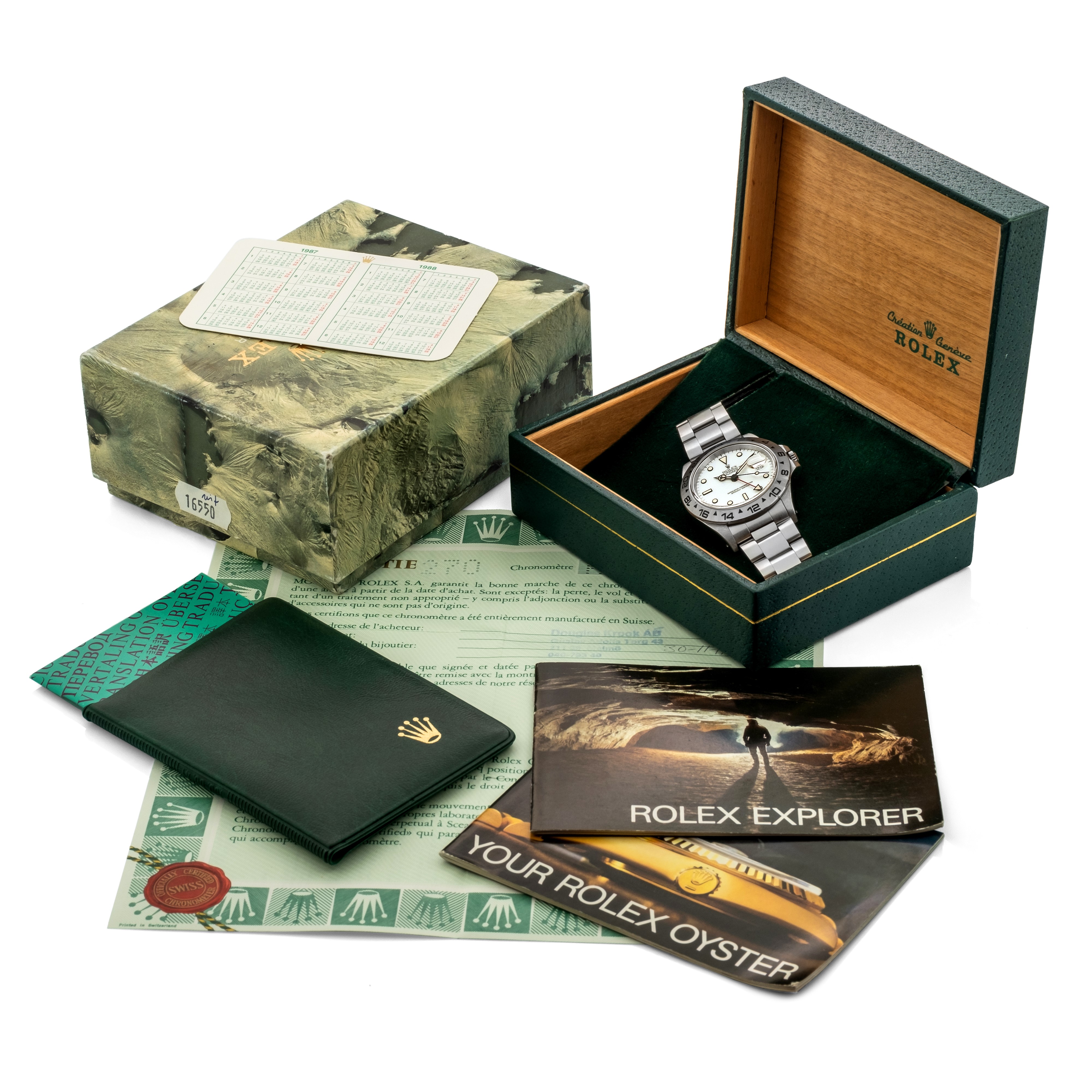 Rolex - Explorer II Ref 16550 "chicchi di Mais" in Acciaio con Scatola e Garanzia Originali, Circ...