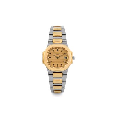 Nautilus Lady Ref 4700 Acciaio e Oro, Quadrante Dorè, Scatola e Garanzia, Circa 1980