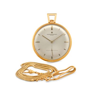 Orologio da Tasca Openface in Oro Giallo 18k, Scappamento Ad Ancora, Quadrante Argentè con Piccol...
