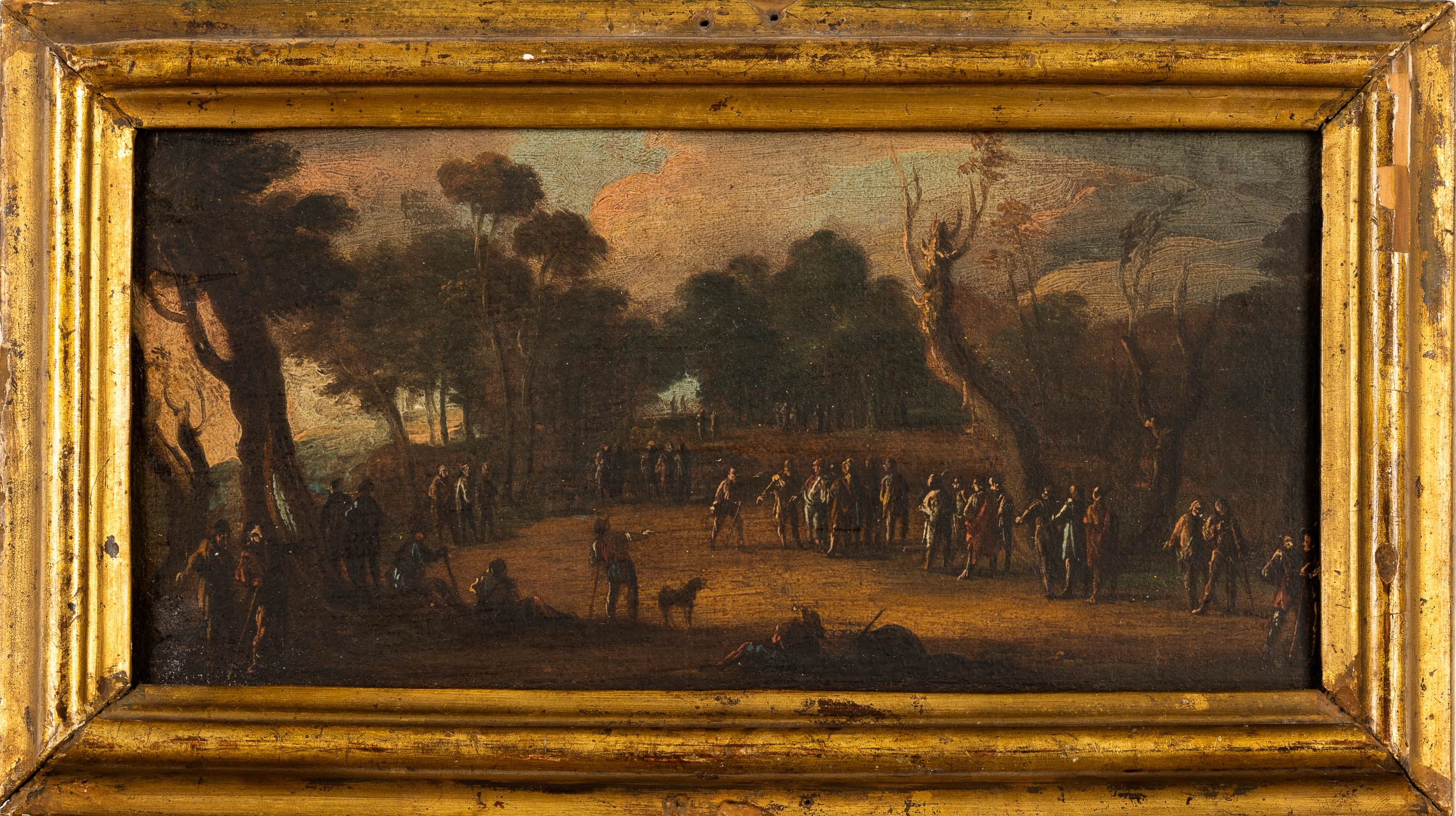 Scuola del XVII Secolo Paesaggio con Figure