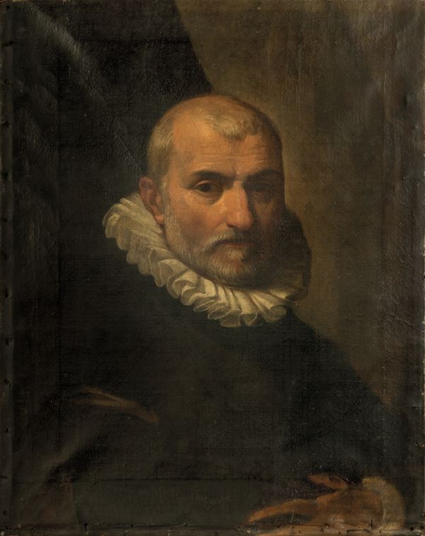 Scuola lombarda del XVI secolo Ritratto di gentiluomo