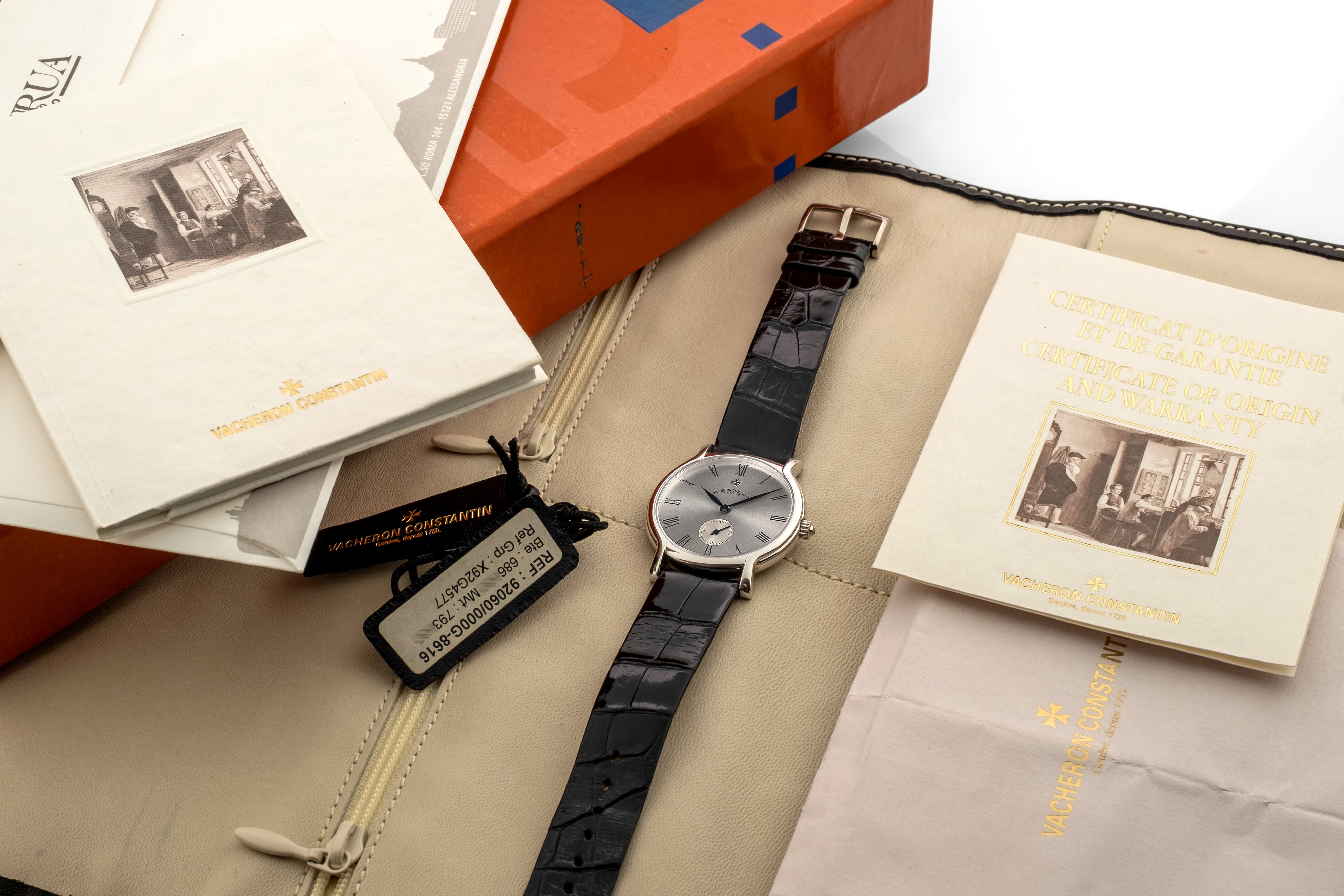 Vacheron & Constantin - Historiques Ref 92060 in Oro Bianco 18k, Carica Manuale con Garanzia e As...