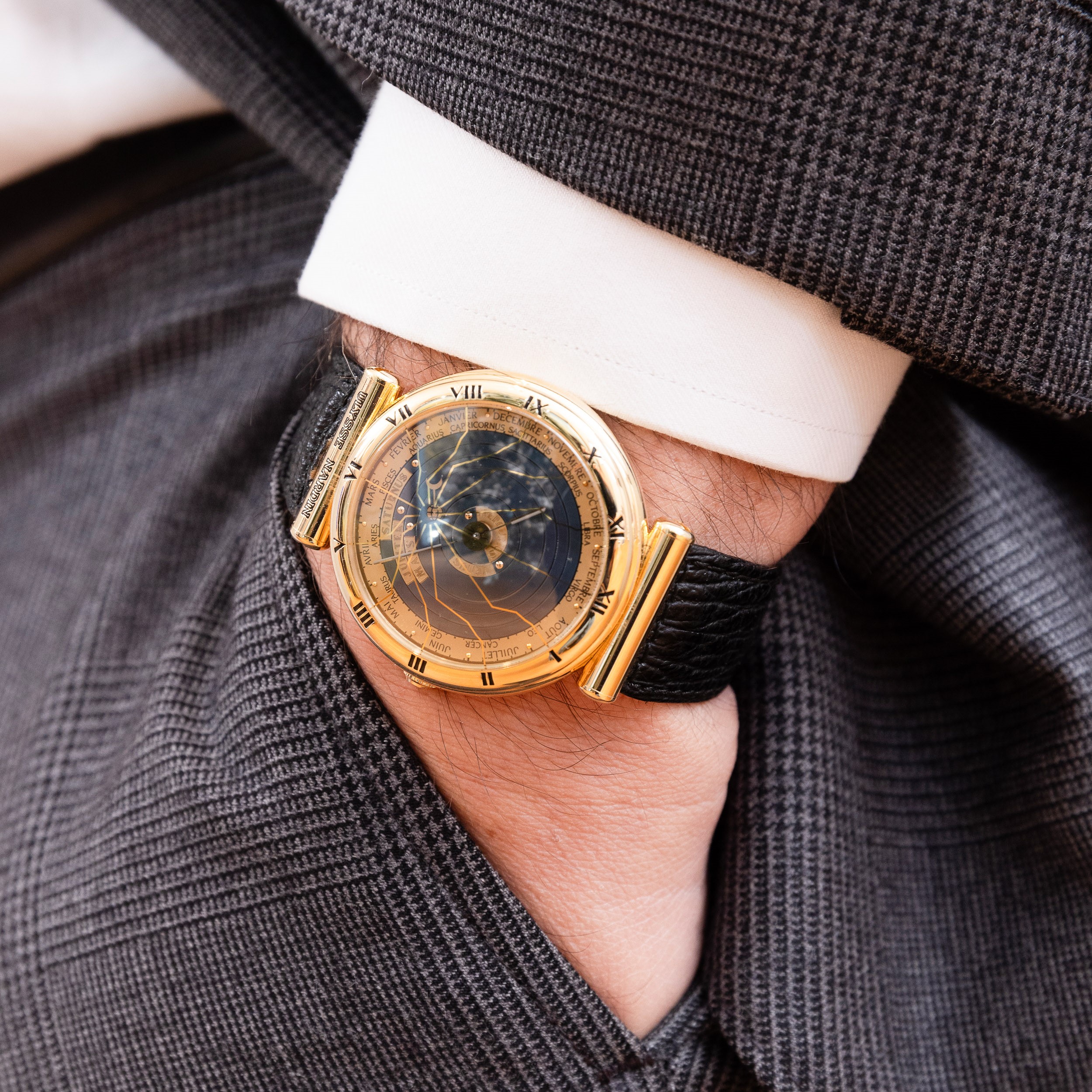 Ulysse Nardin - Planetarium Copernicus Ref 821-22 in Oro Giallo con Quadrante Astronomico, Circa ...
