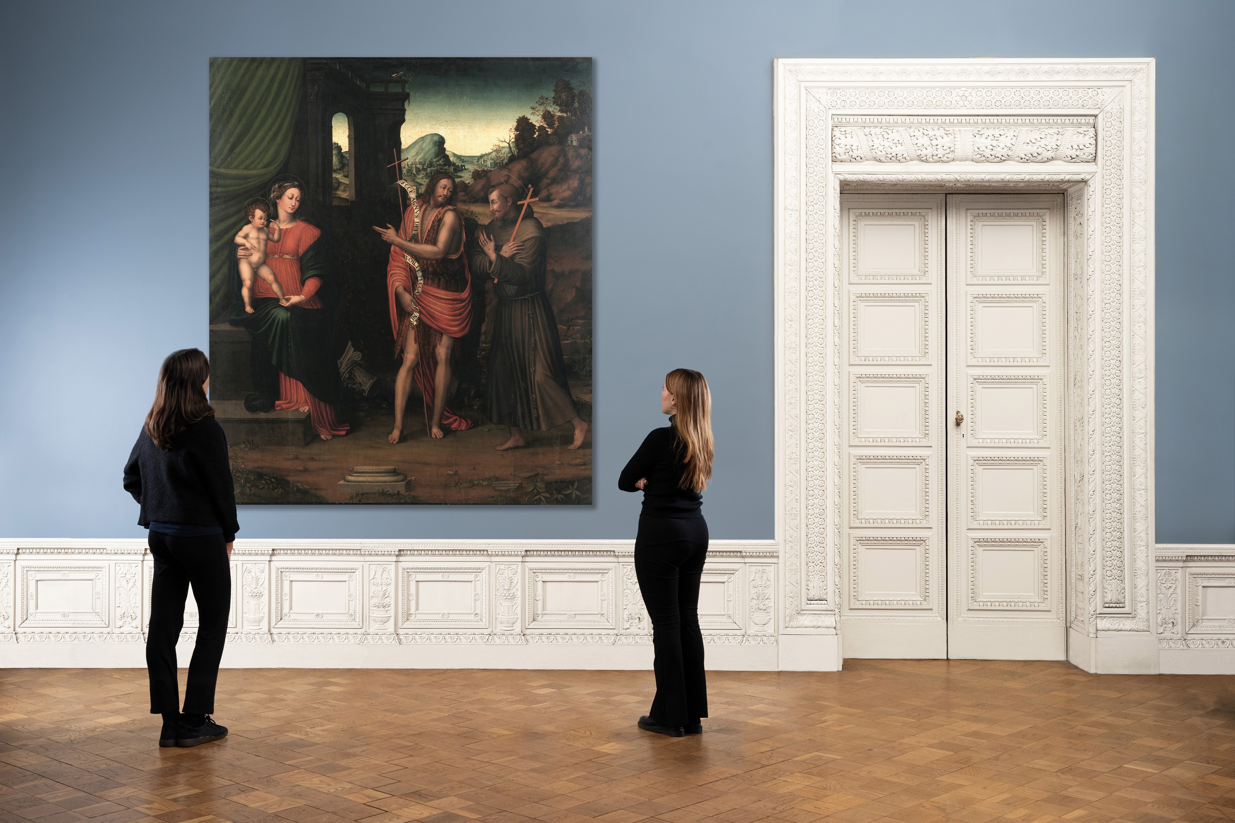 Gaspare Sacchi (attivo a Imola tra il 1509 e il 1536) - Sacra Conversazione con i Santi Francesco...