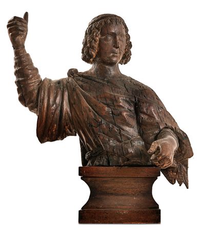 Arte Rinascimentale, Lombardia o Veneto, XV Secolo Busto Raffigurante Cavaliere