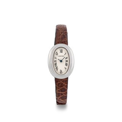 Bagnoire Lady in Oro Bianco 18k, Movimento al Quarzo, Circa 1990