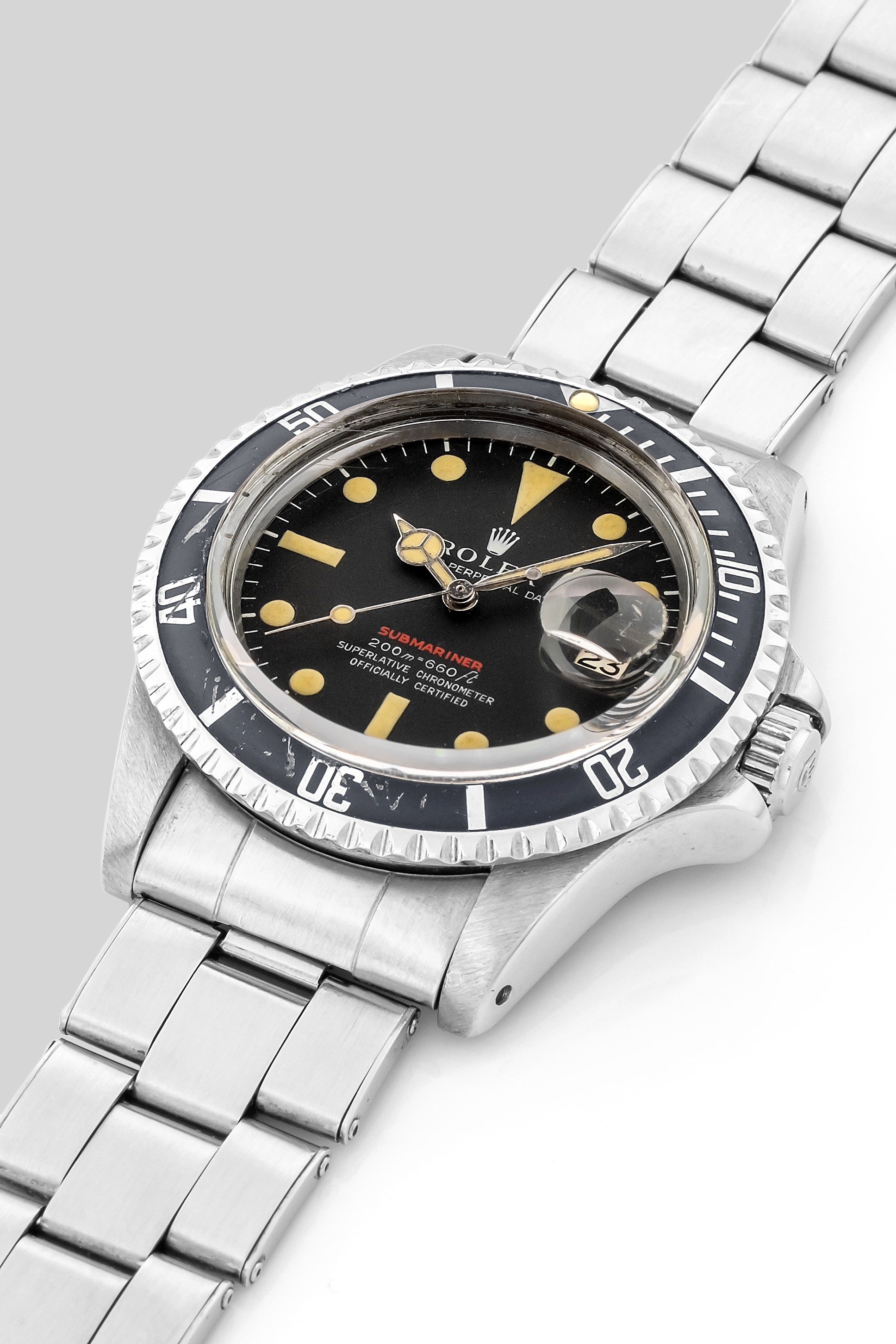Rolex - Raro Submariner Ref 1680 "scritta Rossa" Mk II in Acciaio, Circa 1969
