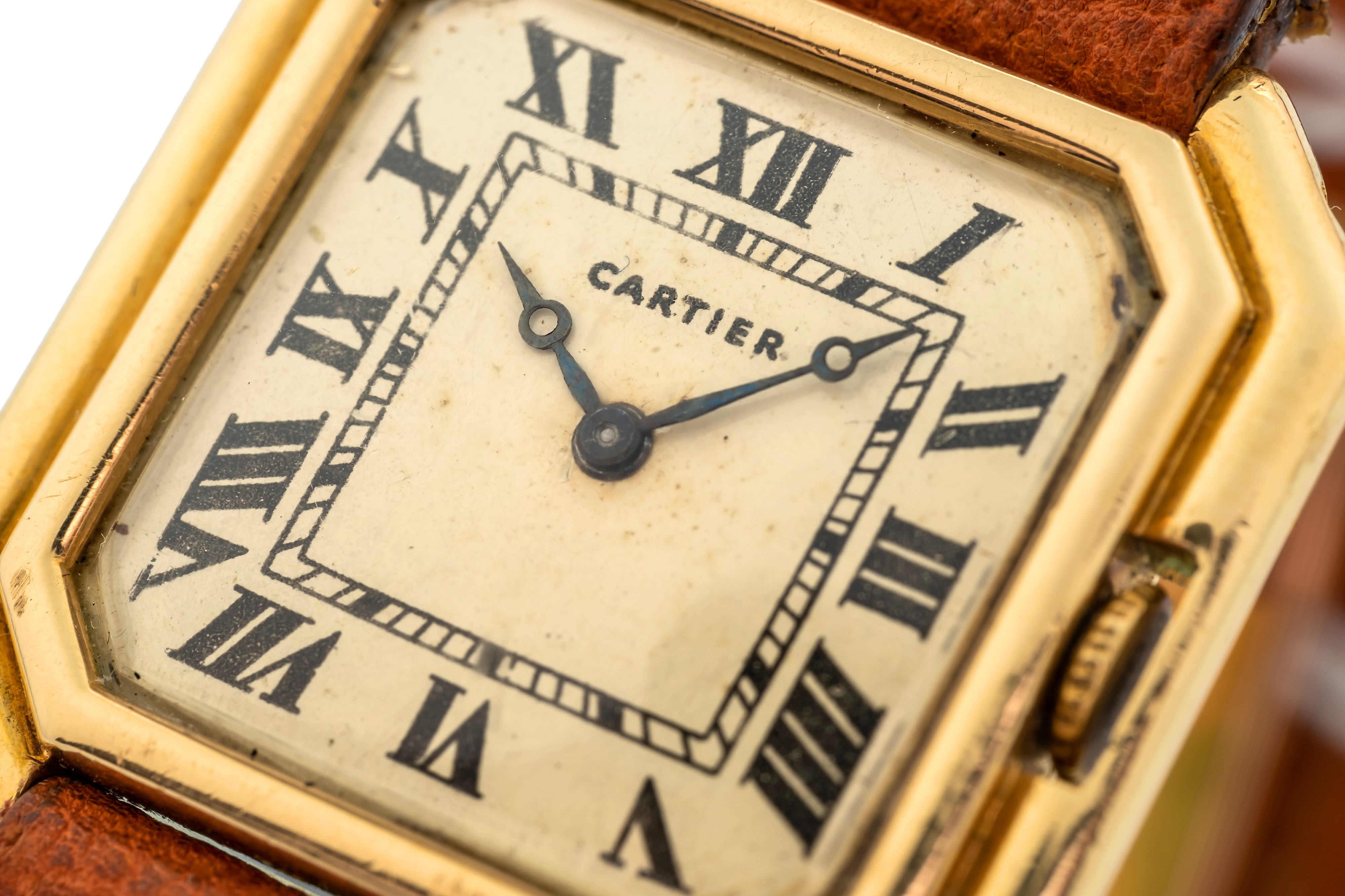 Cartier - Ceinture in Oro Giallo Movimento European Watch & Clock, Carica Manuale, Circa 1930