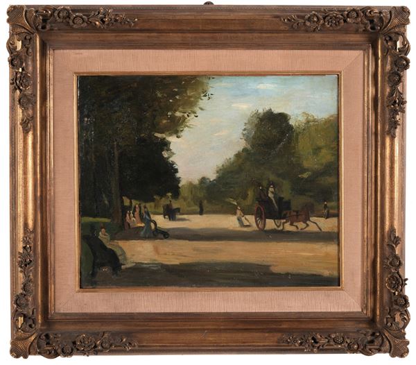 Anonimo del XIX secolo Giornata al parco