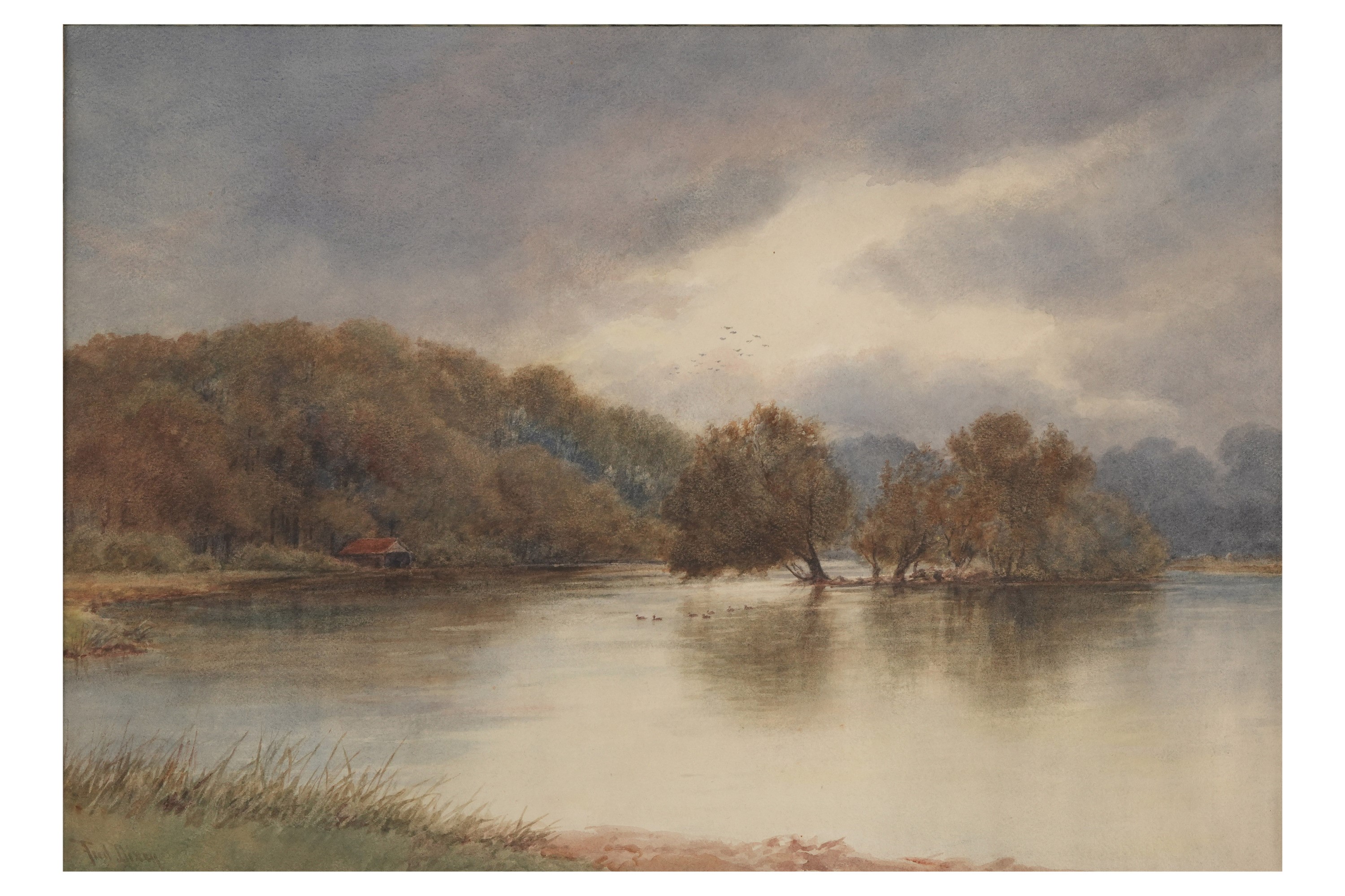 Tud Dixon (XIX-XX Secolo) Paesaggio Lacustre