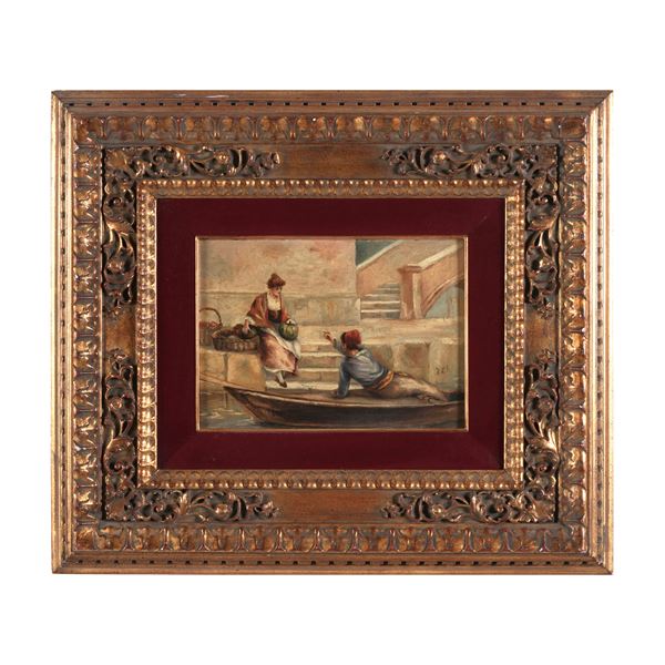 Anonimo del XIX-XX secolo Scena veneziana