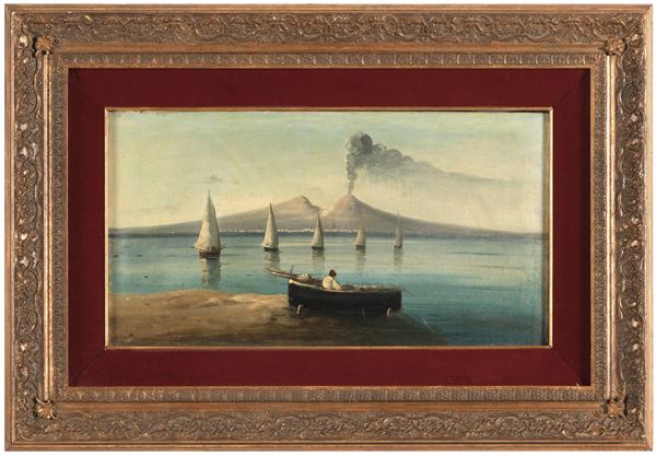 Anonimo del XIX-XX secolo Baia di Napoli