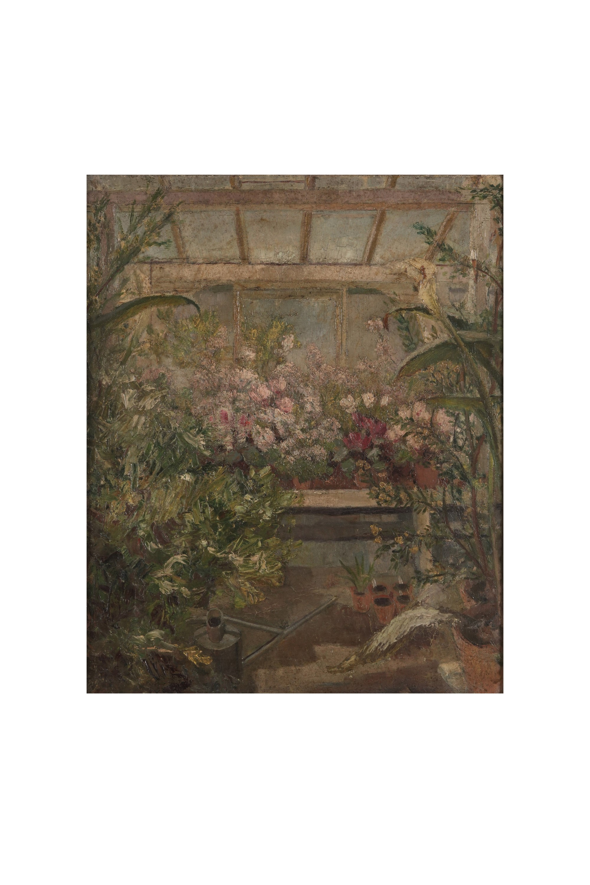 Pittore del XIX-XX Secolo Serra con Fiori