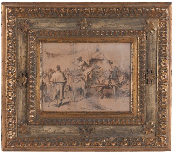 Anonimo del XIX-XX secolo Vendita dei vitelli