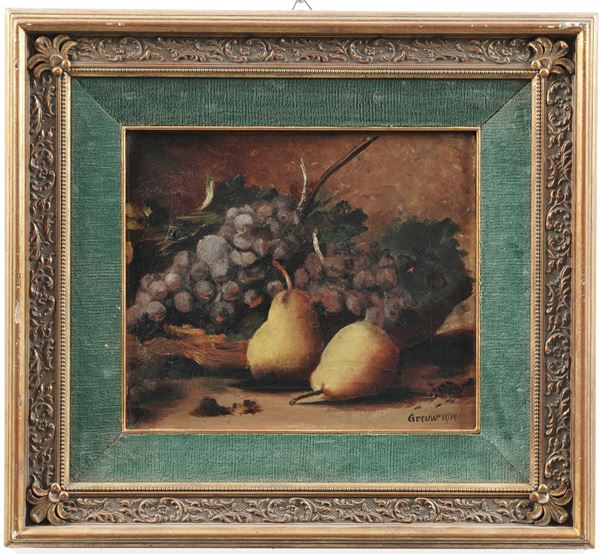 Graw, 1914 Natura morta di frutta