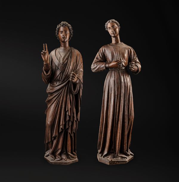Domenico di Niccolò, detto "dei cori" (Siena, 1363 ca. – ante 1453). Siena, prima metà del XIV secolo. Già collezione fratelli Volterra, Firenze.  Sotheby's, Palazzo Capponi, Firenze, 1981 Collezione Panos Tsolakos Annunciazione