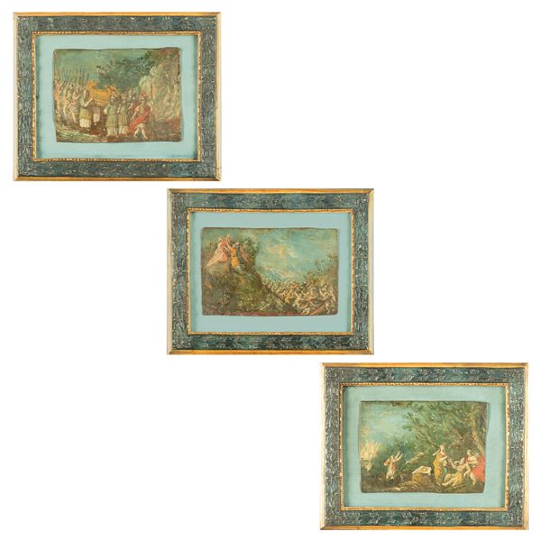 Scuola veneta del XVIII secolo Episodi tratti dal Vecchio Testamento