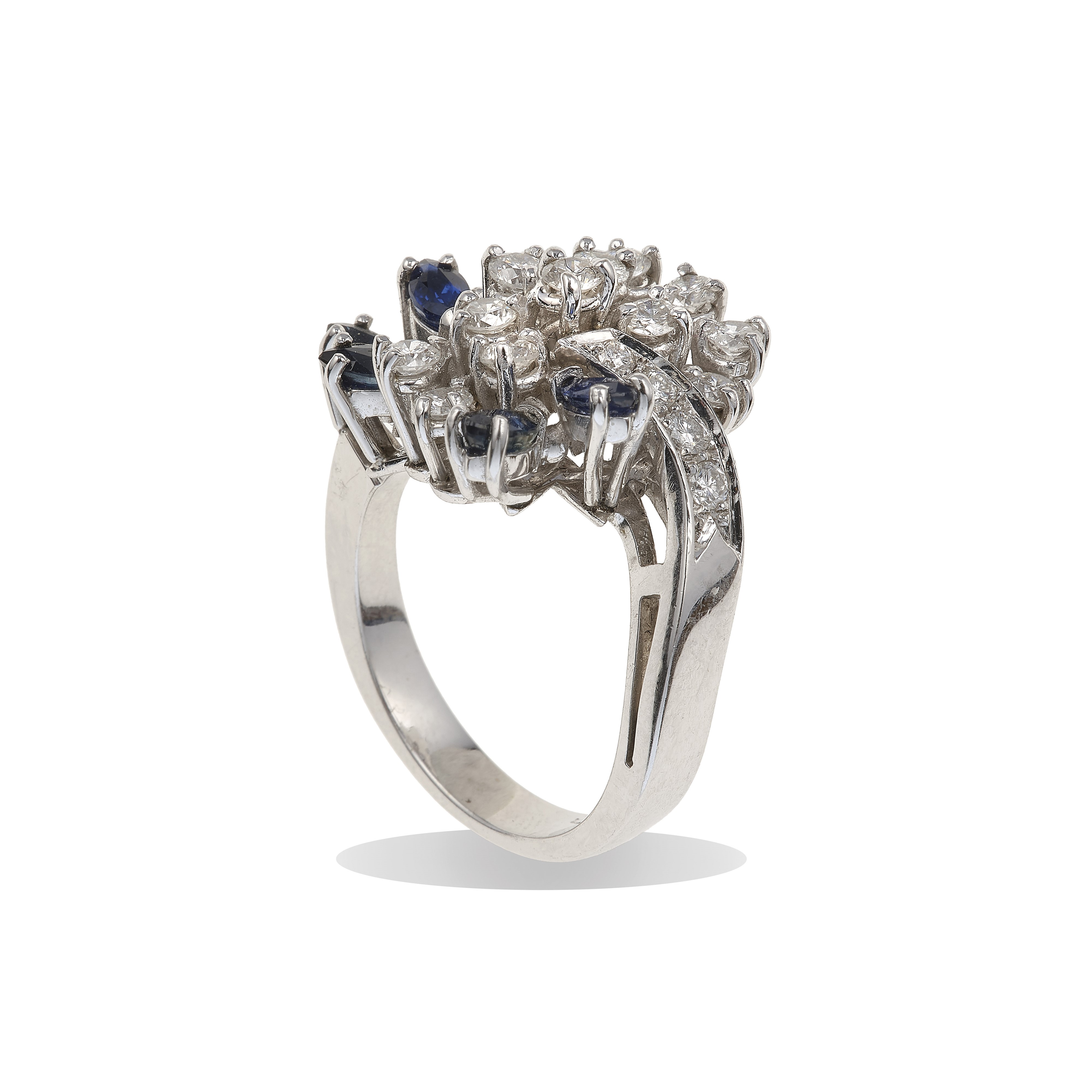 Anello con Diamanti e Zaffiri