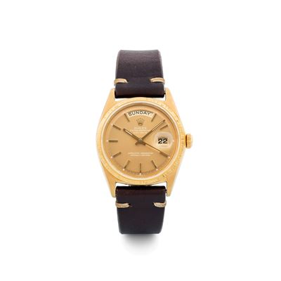 Daydate Ref 1807 in Oro Giallo 18k Lavorazione Corteccia Quadrante "ghost", Circa 1968