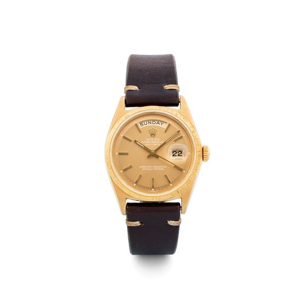 Rolex - Daydate ref 1807 in 18k yellow gold ‘Ghost’ dial, circa 1968