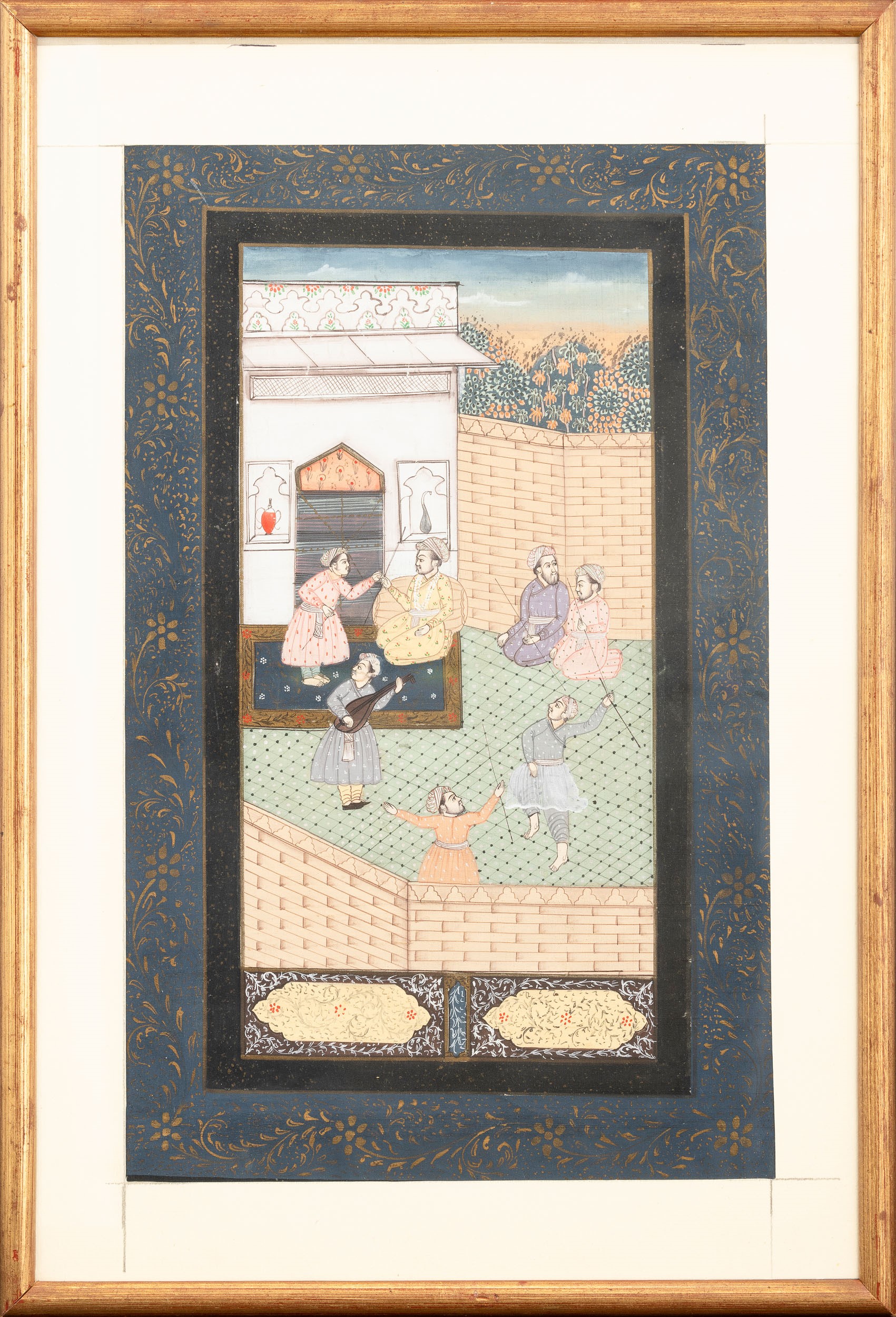 Manoscritti, Scene mitologiche indiane, sei pagine, XIX secolo