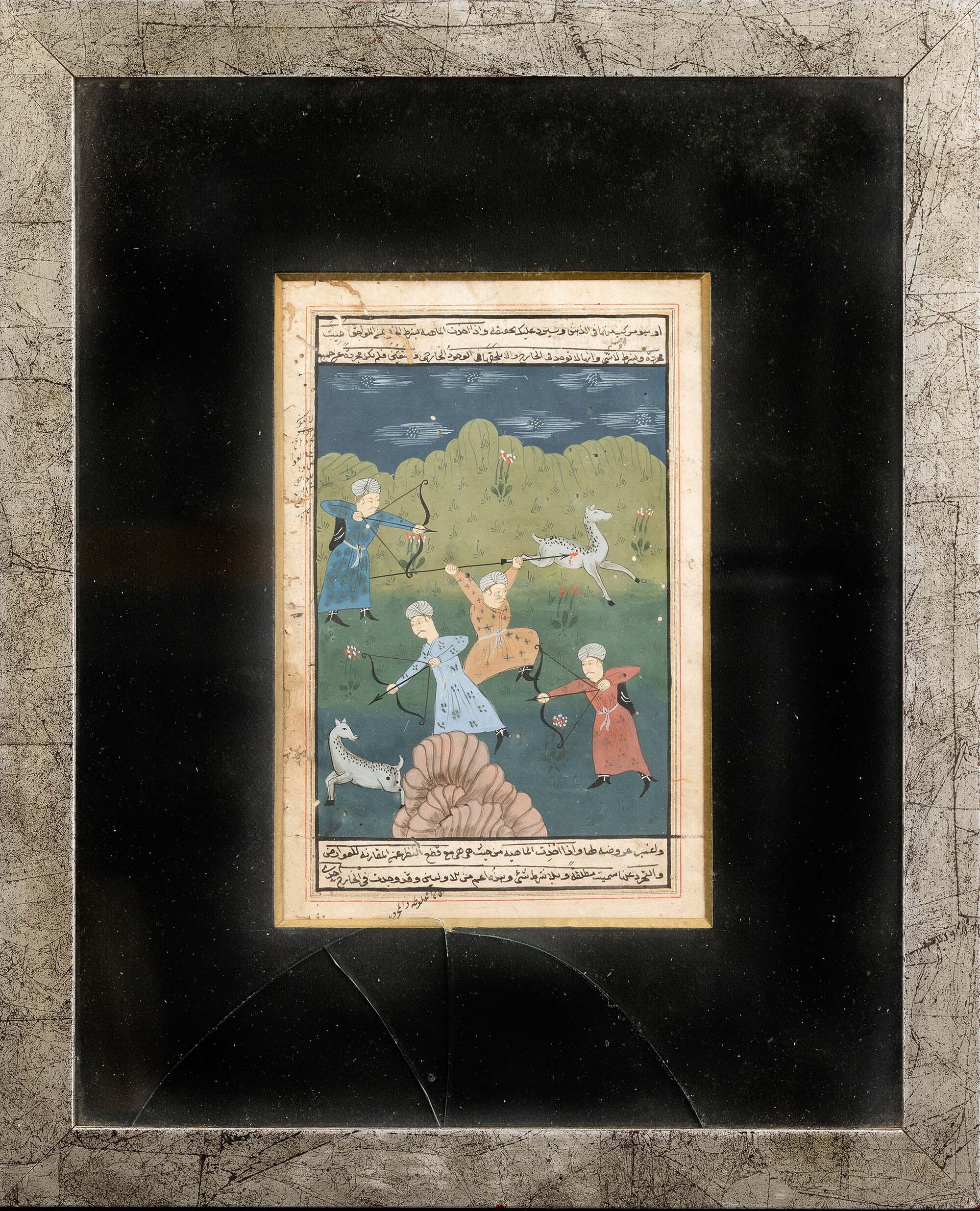 Manoscritti, Scene mitologiche indiane, sei pagine, XIX secolo