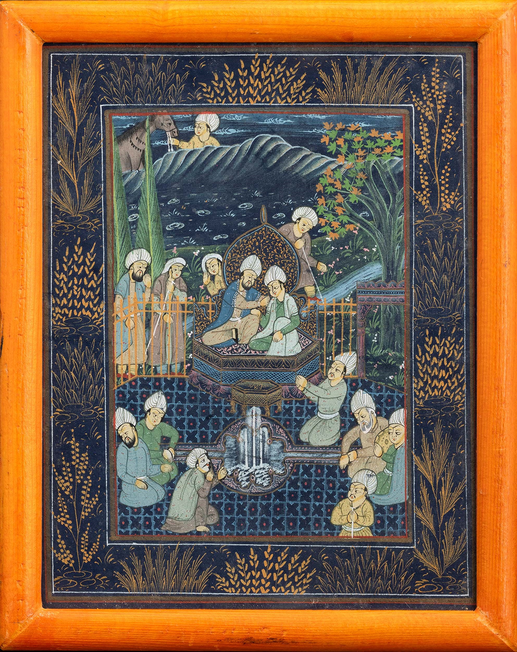 Manoscritti, Scene mitologiche indiane, sei pagine, XIX secolo