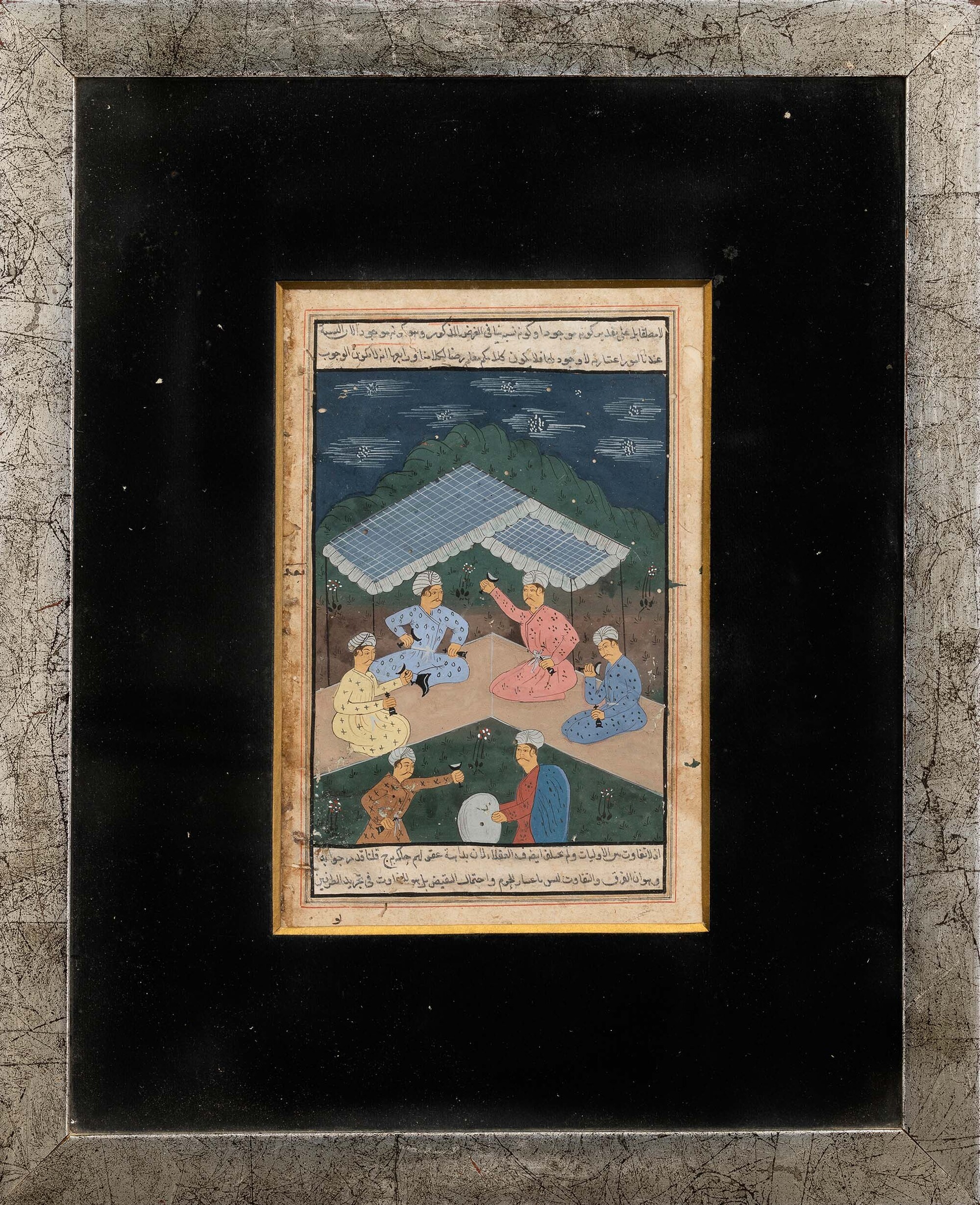 Manoscritti, Scene mitologiche indiane, sei pagine, XIX secolo