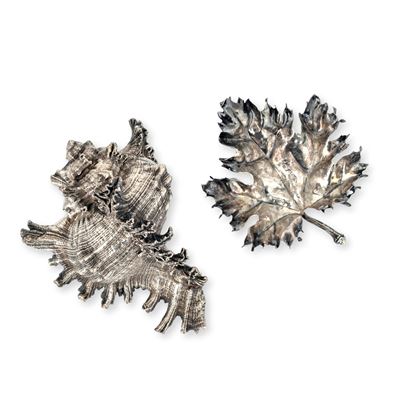 Maison Gianmaria Buccellati, Foglia e conchiglia, argento (argentiere Clementi, Bologna)