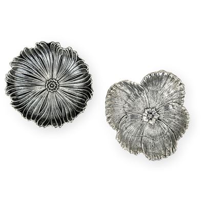 Maison Gianmaria Buccellati, Due ciotoline a forma di fiore, argento 925