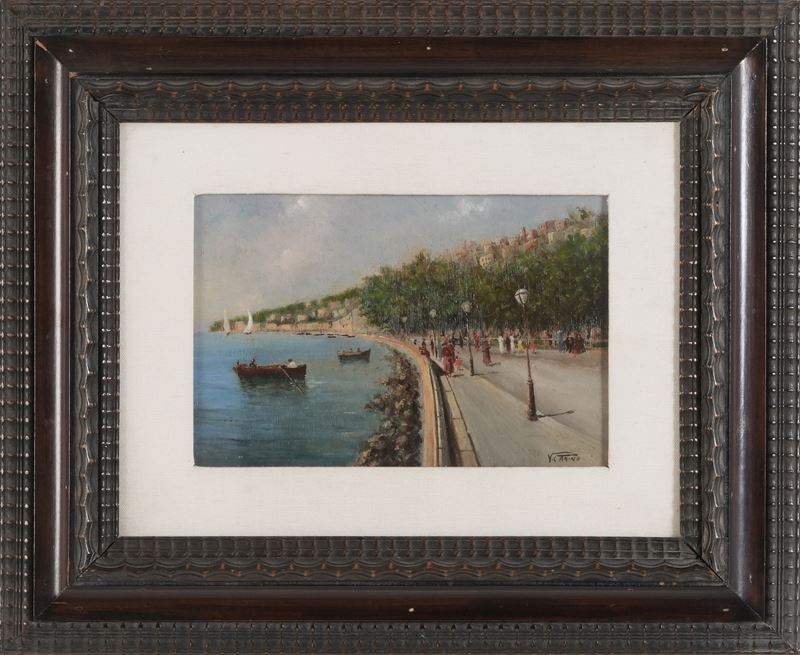 Vincenzo Canino : Senza Titolo  - Olio su tavola - Asta Dipinti del XIX-XX Secolo - Cambi Casa d'Aste