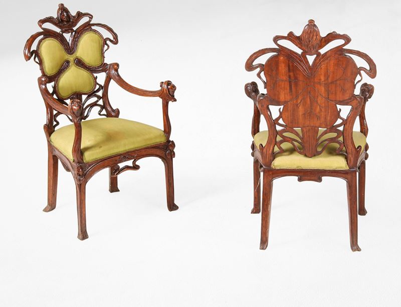 Ernesto Basile : Due poltrone  - Auction Design - Cambi Casa d'Aste