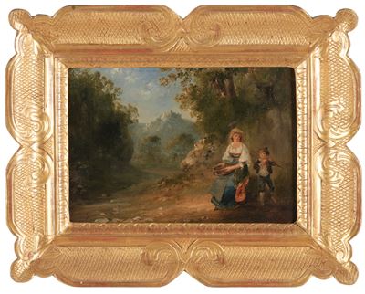 Anonimo Paesaggio con Figure