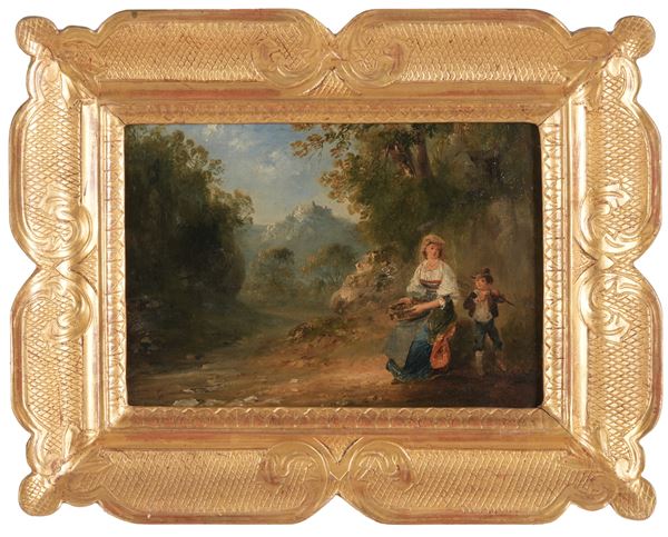 Anonimo Paesaggio con figure