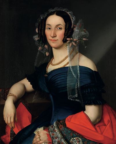 Ritratto di Gentildonna con Veletta e Scialle