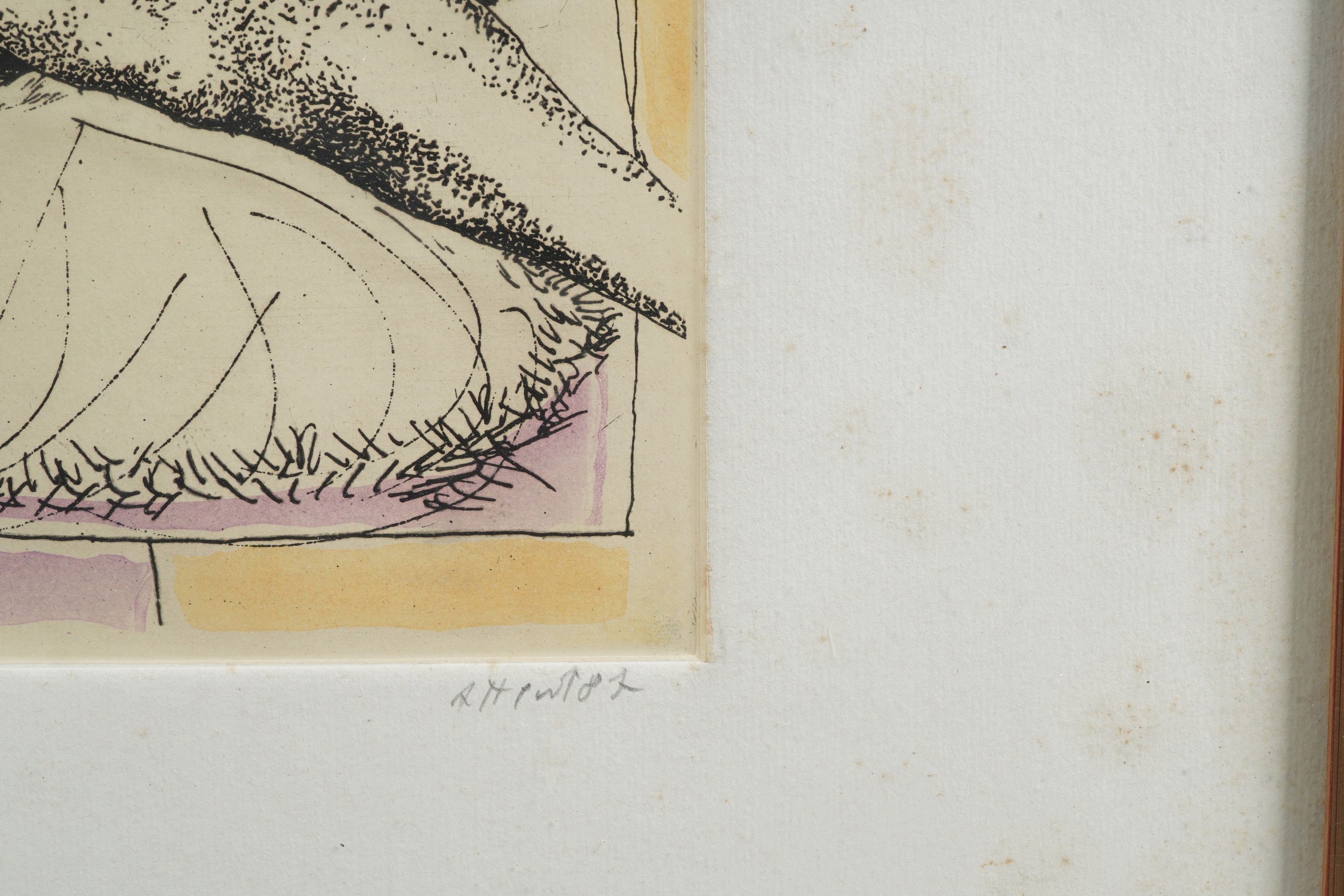 Ugo Attardi - Senza titolo (acquatinta), 1987