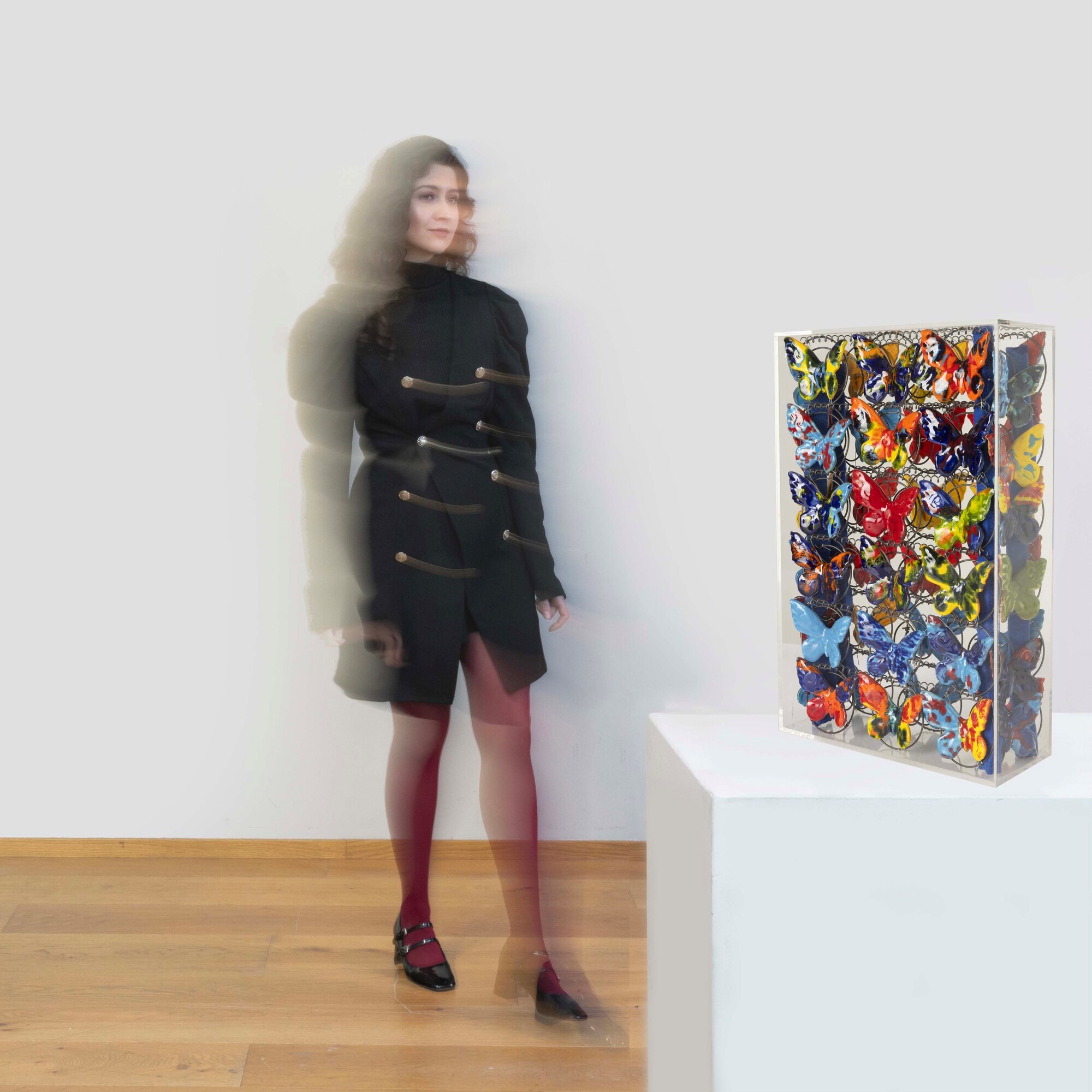 Marcello lo Giudice - Scultura entro teca in plexiglas