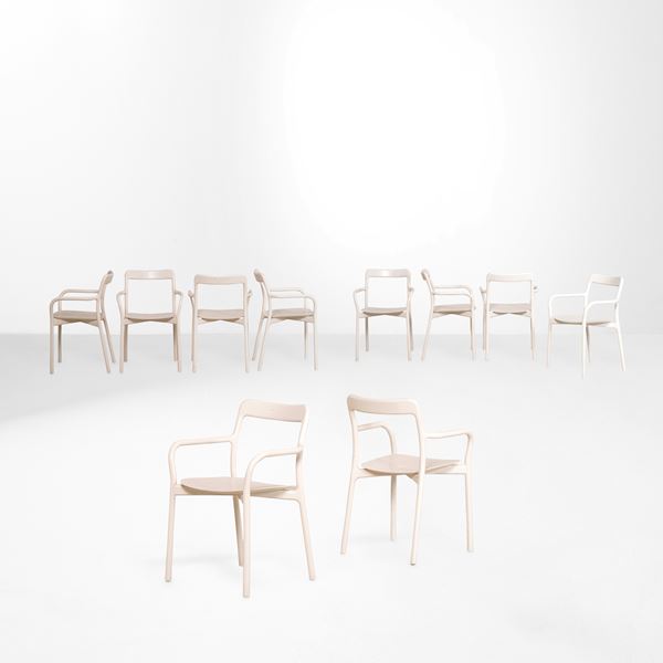 Dieci poltrone mod. MC 2 Branca